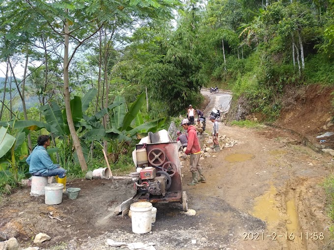 Perbaikan Akses Jalan Desa Sukanagara Kecamatan Peundeuy Kabupaten Garut